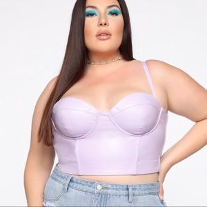 Faux Leather Bustier 💕
